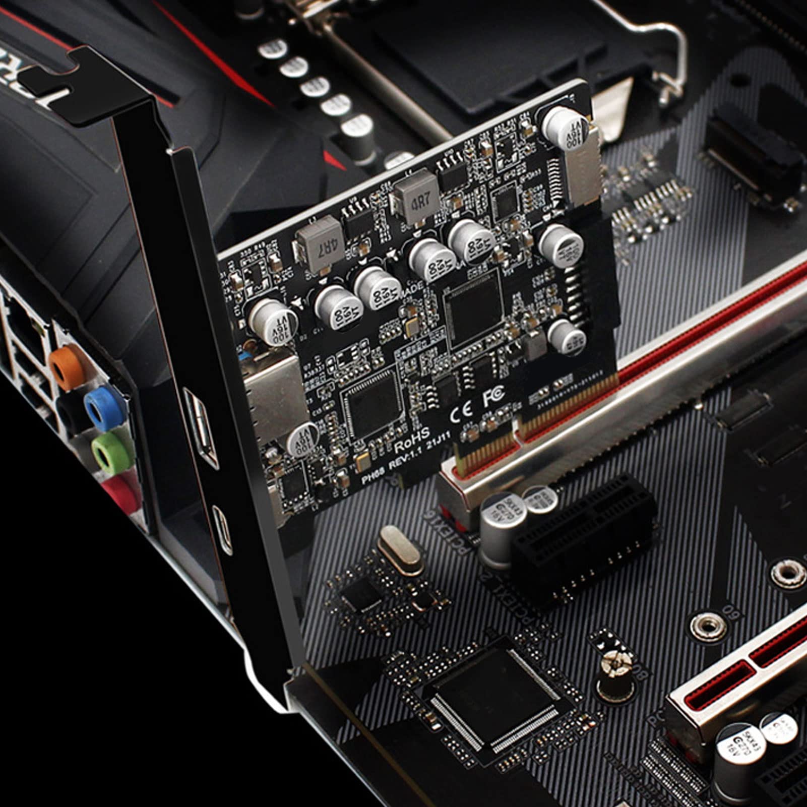 Amazon | PCIe to USB 3.2 Gen 2 カード、10Gbps PCI Express 拡張
